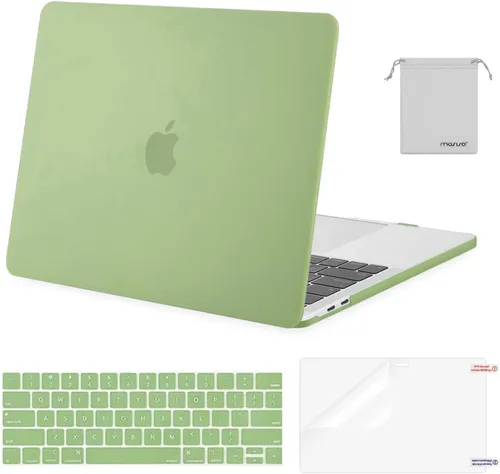 Miniatura 18 de MOSISO - Carcasa rígida de plástico, cubierta de teclado, protector de pantalla y bolsa de almacenamiento para MacBook Pro 13 pulgadas/33 cm Azul