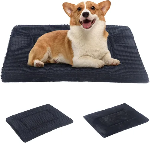 Miniatura 8 de BVAGSS XH079 - Almohadilla reversible para jaula de perro, de espuma viscoelástica, suave, cálida, lavable a máquina, colchón para perreras