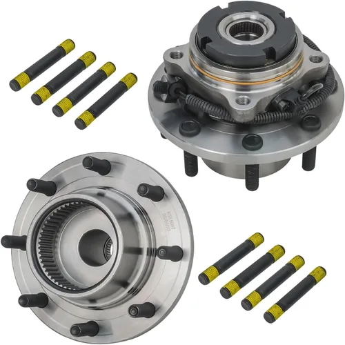 Miniatura 3 de Detroit Axle - Kit de suspensión delantera 4WD para Ford F-250 F-350 Super Duty 00-04, 2 cubos de rodamiento de ruedas, 4 rótulas, 4 barras
