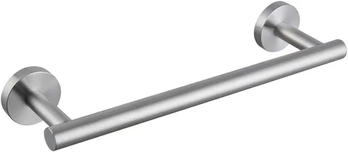 Miniatura 12 de Barra de toalla de mano de baño de 24 pulgadas en negro mate SUS 304 de acero inoxidable para montaje en pared..