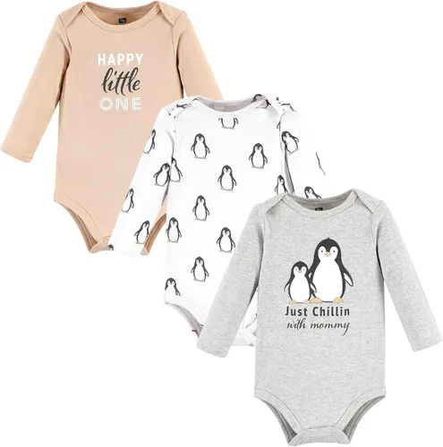Miniatura 41 de Hudson Baby Body unisex de algodón de manga larga para bebé, leopardo rosa rojo