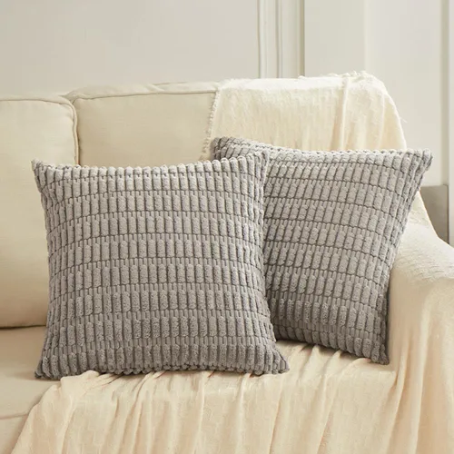 Miniatura 37 de Fancy Homi - Paquete de 2 fundas de almohada decorativas estilo bohemio de 16 x 16 pulgadas para sala de estar, sofá, cama, funda de cojín cuadrada