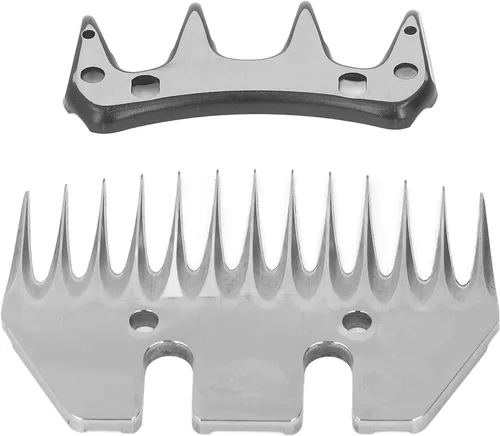 Miniatura 6 de Cizallas de oveja Cuchilla de acero de alto carbono Recta 13 dientes Cortador de lana eléctrico Cabra Clipper Scissor Accesorios Reemplazo