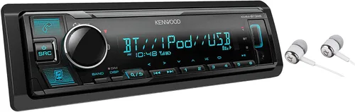 Miniatura 2 de Kenwood Bluetooth USB MP3 WMA AM/FM Reproductor de medios digitales con conexión dual para teléfonos Pandora, receptor estéreo