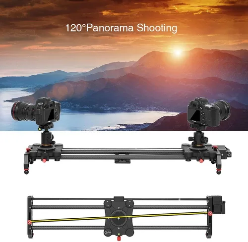 Miniatura 10 de Sistema de Riel Deslizante de Pista de Cámara Dolly con Lapso de Tiempo Motorizado y Toma de Video con Seguimiento de Enfoque y Toma Panorámica