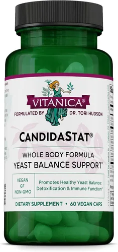 Vitanica Candidastat, Apoyo Equilibrado, Vegano, 60 Cápsulas