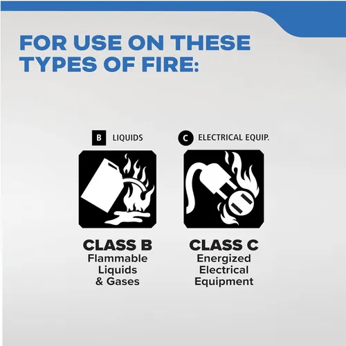 Miniatura 3 de Kidde Extintor de Incendios para Barcos, de Un Solo Uso 10BC Coast Guard Approved Marine Extinguisher for Small Flammable Liquids/Gases and