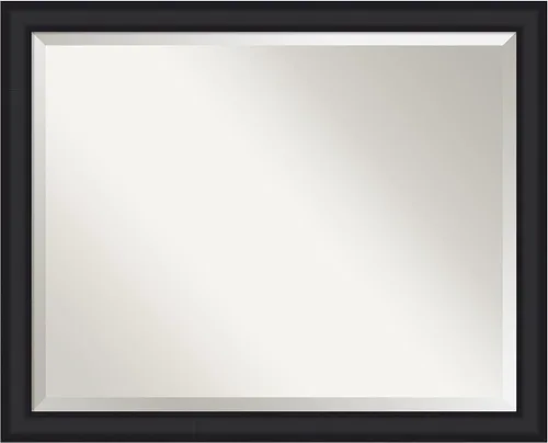 Miniatura 11 de Amanti Art Espejo de baño de madera, espejo de pared negro Ashton para usar como espejo de tocador de baño sobre el fregadero