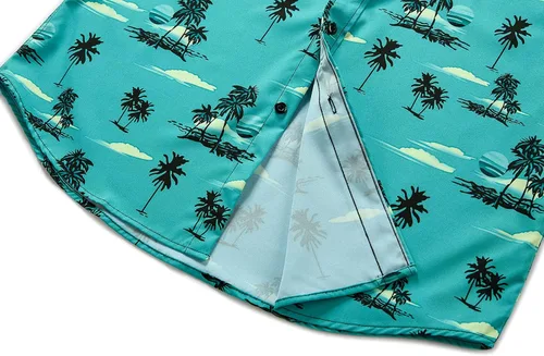 Miniatura 8 de ENVMENST Hawaiian Shirt for Men Short Sleeve Beach Printed Summer Button Down Aloha Shirt(S-3XL)