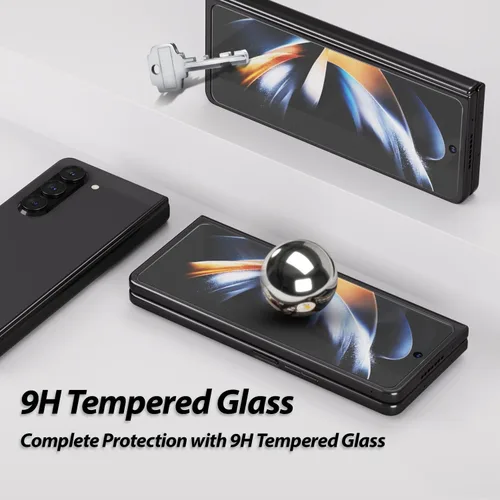 Miniatura 5 de DOME GLASS Whitestone - Protector de pantalla para Samsung Galaxy Z Fold 5 2023, protector de pantalla de vidrio templado completo con tecnología