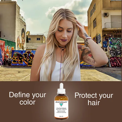 Miniatura 4 de Aminotouch - Tratamiento natural de proteína pura de colágeno y queratina de rescate para crecer el cabello largo, reparación de daños en las puntas