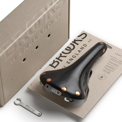 Miniatura 8 de Brooks England Swift, Racing Leather Saddle with Hand-Hammered Copper Rivets