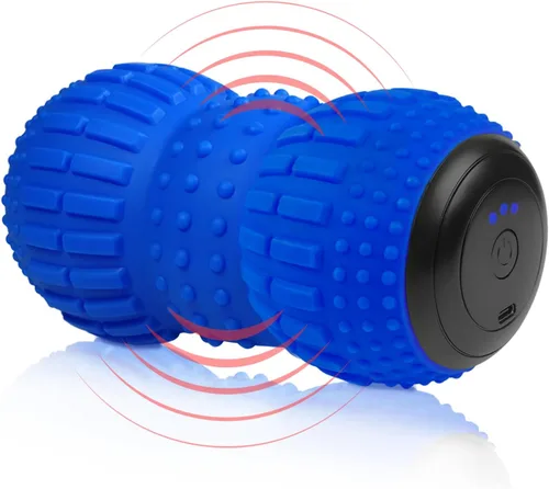 Miniatura 8 de ZeenKind Pelota de Masaje Vibradora en Forma de Maní, Rodillo de Terapia Recargable Ultra Fuerte, Masajeador de Puntos de Activación para Dolor