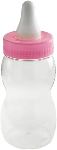 Miniatura 2 de Homeford Jumbo Botella de Leche Banco de Monedas para Baby Shower, Contenedor de Plástico, 25 cm, Azul Claro