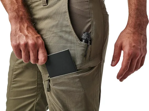 Miniatura 4 de 5.11 Pantalón Tactical Ridge para hombre, tejido elástico Flex-Tac, cintura cómoda, estilo 74520