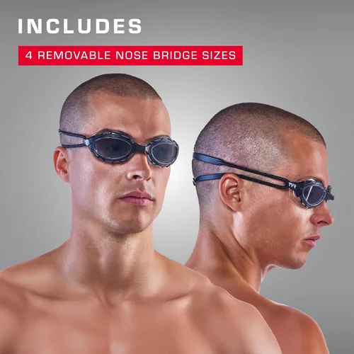 Miniatura 5 de TYR Nest Pro Swim Goggles – Beijing 2008 Olympic Stadium–Inspired Design, Wide Peripheral Vision, Anti-Fog, UV Protection Azul