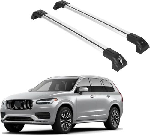 Miniatura 10 de ERKUL Barras transversales de techo para Volvo XC90 2016-2026 Barras transversales de aluminio con cerradura antirrobo para el techo Compatible