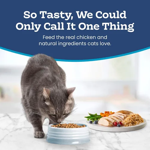 Miniatura 4 de Blue Buffalo Tastefuls - Alimento seco natural para gatos adultos, estómago sensible, receta de pollo y arroz integral, bolsa de 15 libras