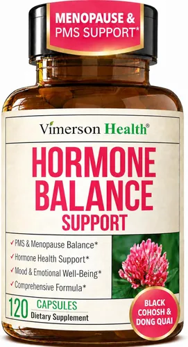 Miniatura 9 de Harmonía hormonal para mujeres con cohosh negro, Dong Quai y trébol rojo - Equilibrio hormonal natural para mujeres de todas las edades - Apoya