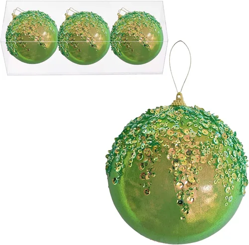 Miniatura 8 de Adornos de bola de Navidad colgantes de 4 piezas en plata, decoraciones de bolas de Navidad irrompibles para árboles, decoraciones para bodas