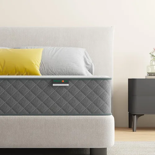 Miniatura 2 de PurrJoys Colchón Full Firme, Colchón Híbrido Full de 10 Pulgadas en una Caja con Espuma Viscoelástica de Gel, Resortes Internos de Bolsillo, Alivio