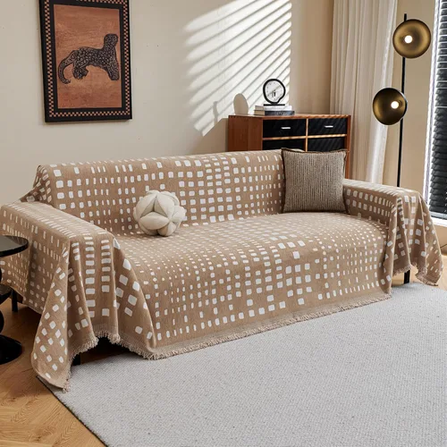 Miniatura 29 de MEETSKY Fundas para sofá modular de 3 cojines, lavables, mezcla de felpilla suave, protector de muebles, funda decorativa de estilo moderno