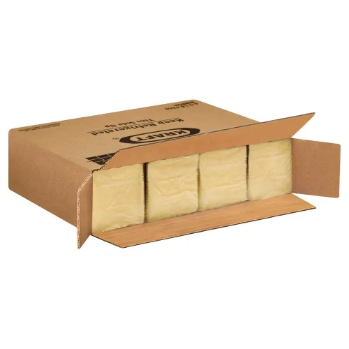 Miniatura 3 de Kraft Queso blanco en rodajas de Chedasharp, 5 libras, 4 por caja.