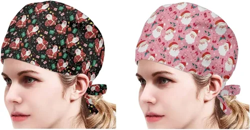Miniatura 98 de Babrukda Paquete de 2 gorras con banda para el sudor ajustable con lazo en la espalda, gorro divertido