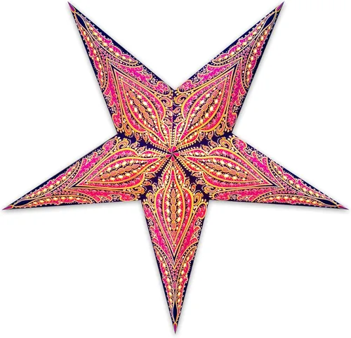 Miniatura 15 de GalaxyArts - Naxatra (blanco mediano 7 puntas) - Linterna de estrella de papel