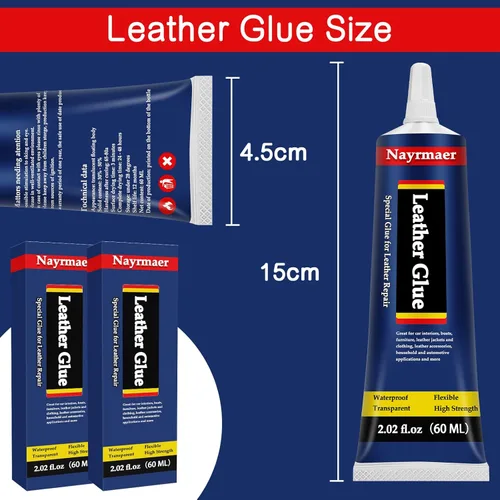 Miniatura 6 de Pegamento para cuero, adhesivo especial para tela, permanente, transparente, lavable para piel y diferentes