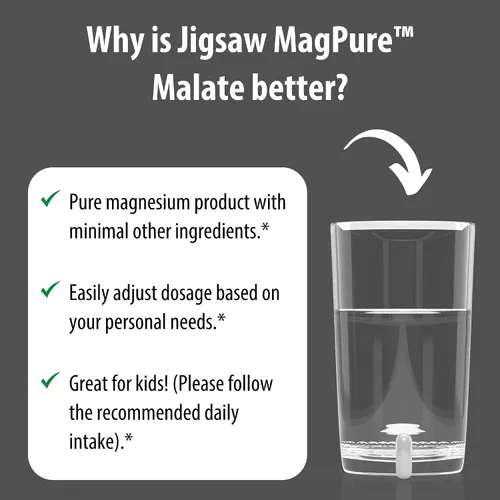 Miniatura 5 de Jigsaw Health MagPure Malato, Cápsulas de Magnesio Premium, 120 Cápsulas