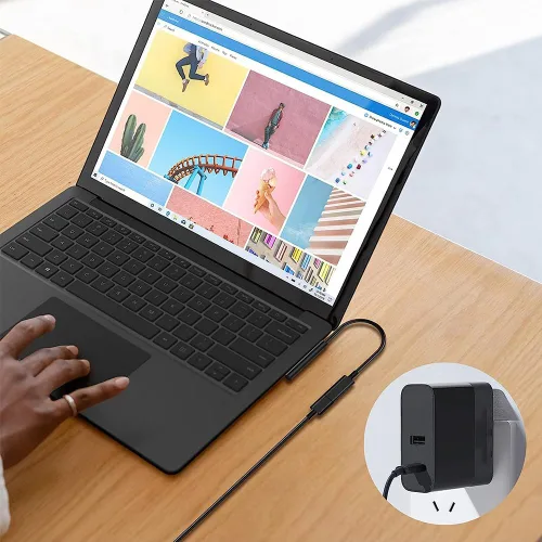 Miniatura 5 de Surface Connect to USB-C Cable de carga PD 15V/3A compatible con Microsoft Surface Pro 3/4/5/6/7, Surface Laptop 3/2/1, Surface Go, Surface