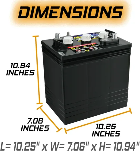 Miniatura 3 de PowerStar Crown CR-220 Group GC2 6V 220 Ah Batería X4