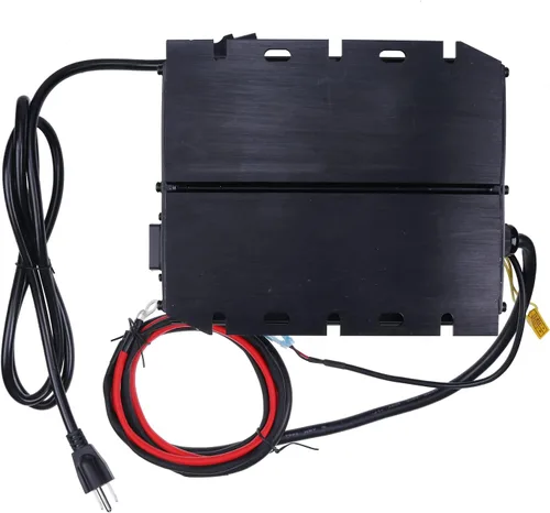 Miniatura 4 de FridayParts 24V25A Cargador de Batería para Genie Skyjack JLG Scissor Lift Signet HB600 HB600-24b, Negro