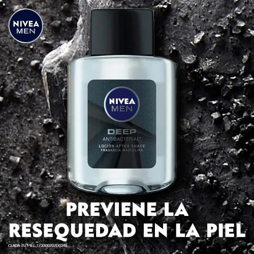 Miniatura 5 de NIVEA Men, Deep, Refrescante e Hidratante Después del Afeitado, Vainilla y Bourbon, 3.3 fl oz (3.4 fl oz)