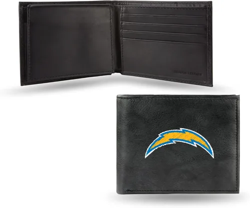 Miniatura 10 de Rico Industries Billetera de cuero bordada para hombre de la NFL