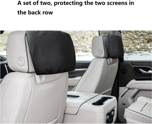 Miniatura 4 de Protectores de pantalla de cuero prémium para Chevy Tahoe/Suburban y GMC Yukon 2021-2025 Paquete de 2 fundas de lujo a prueba de golpes Diseño