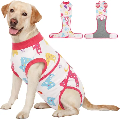 Miniatura 14 de Kuoser Traje de recuperación para perros, traje suave de esterilización para perros para recuperación de cirugía femenina, traje de recuperación