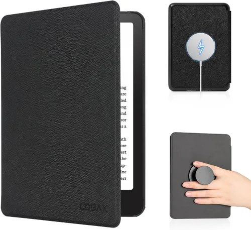 Miniatura 29 de CoBak Funda para Todos los Kindle Nuevos de 6 Pulgadas 2024 y 2022 (11ª Generación) - Cubierta Inteligente de Cuero PU, Suspensión y Activación