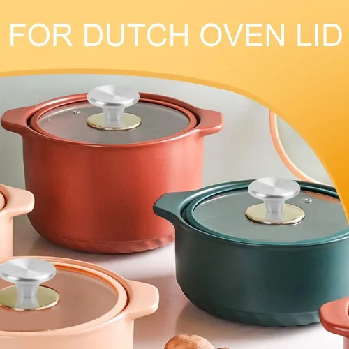 Miniatura 6 de ILOVYO Pomo de repuesto de acero inoxidable para horno holandés Le Creuset, Aldi, Lodge y otros utensilios de repuesto de hierro fundido esmaltado