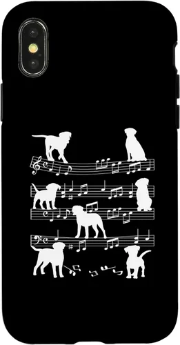 Miniatura 5 de iPhone 11 Músico Perro Jugando en Notas Musicales Amante de la Música Piano Case