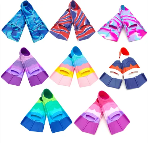 Miniatura 3 de Swimming Training Fins,Comfortable Silicone Flippers for Swimming and Diving,Size Suitable Kids Girls Boys Adult