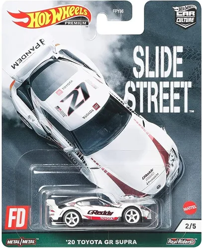 Hot Wheels Vehículos de leyendas del circuito cultural del automóvil para niños de 3 años en adelante, colección premium de vehículos a escala 1:64