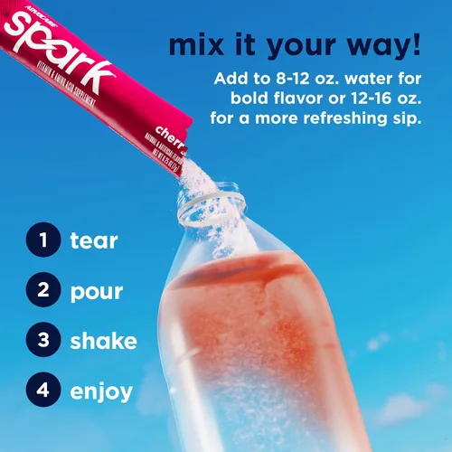 Miniatura 4 de AdvoCare Spark Cherry Energy Drink 14 bolsas de una sola porción (3.5 onzas)
