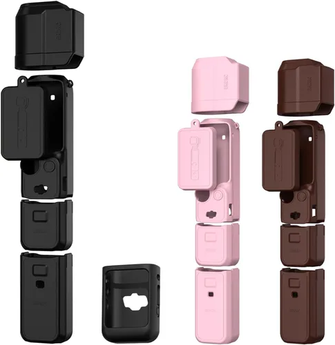 BRDRC Funda de silicona Pocket 3, funda protectora con protector de lentes, funda antiarañazos compatible con DJI OSMO Pocket 3 Combo para creadores