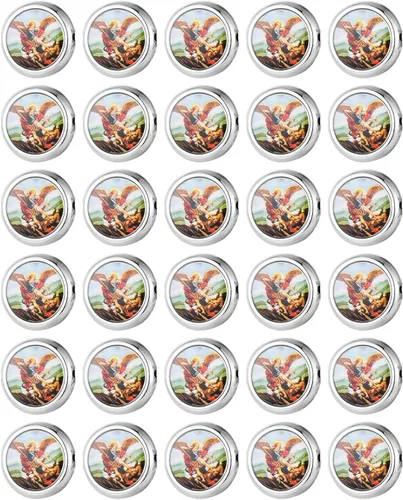 Miniatura 7 de 30 Piezas Cuentas Espaciadoras de Nuestra Señora de Guadalupe San Judas para Bricolaje Rosario Capilla Collar Pulsera Fabricación de Joyas Parte