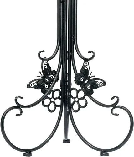 Miniatura 4 de Paquete de 2 soportes de metal para plantas en maceta, soportes altos para macetas para interiores y exteriores, estante decorativo para plantas