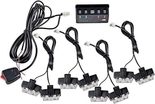 Miniatura 7 de Luces estroboscópicas intermitentes de emergencia, advertencia y peligro, Ambar