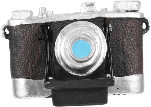 Levemolo Adorno vintage para decoración del hogar, diseño retro, modelo de cámara de película, decoración única de resina para amantes de la