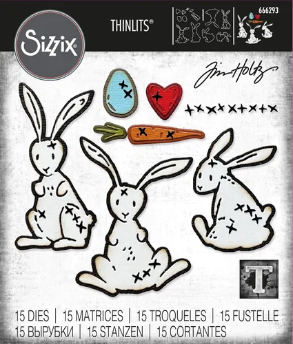 Miniatura 3 de Sizzix Juego de troqueles Thinlits 666293 de Tim Holtz, 15